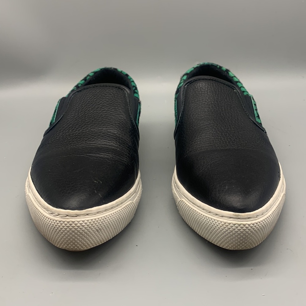 COACH SAMPLE LEATHER LEOPARD SLIP-ON SNEAKERS SIZE 9 - Picture 3 of 8